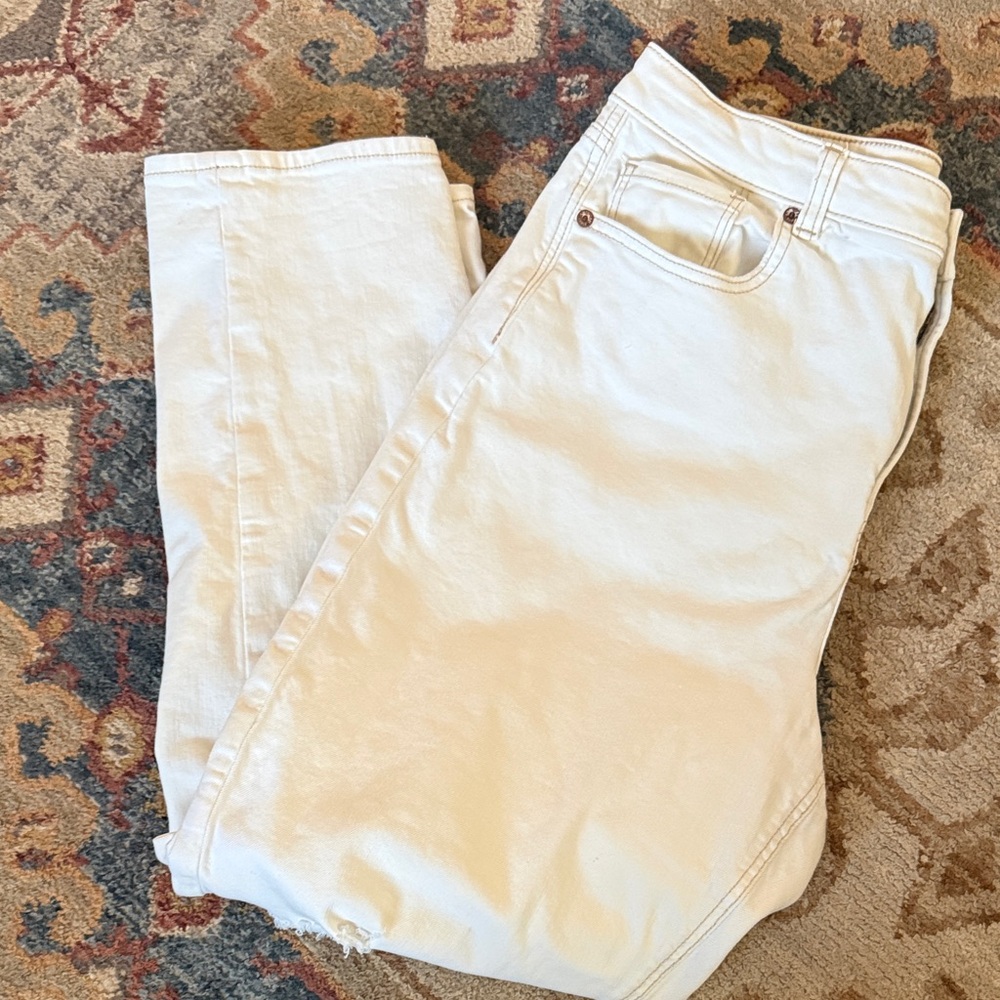 Off White Mom Jeans